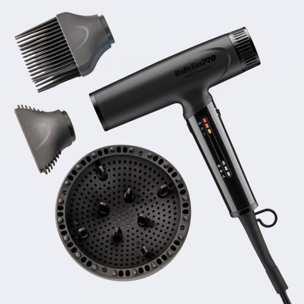 Séchoir à haute vitesse nano léger - Noir mat | Babyliss Pro