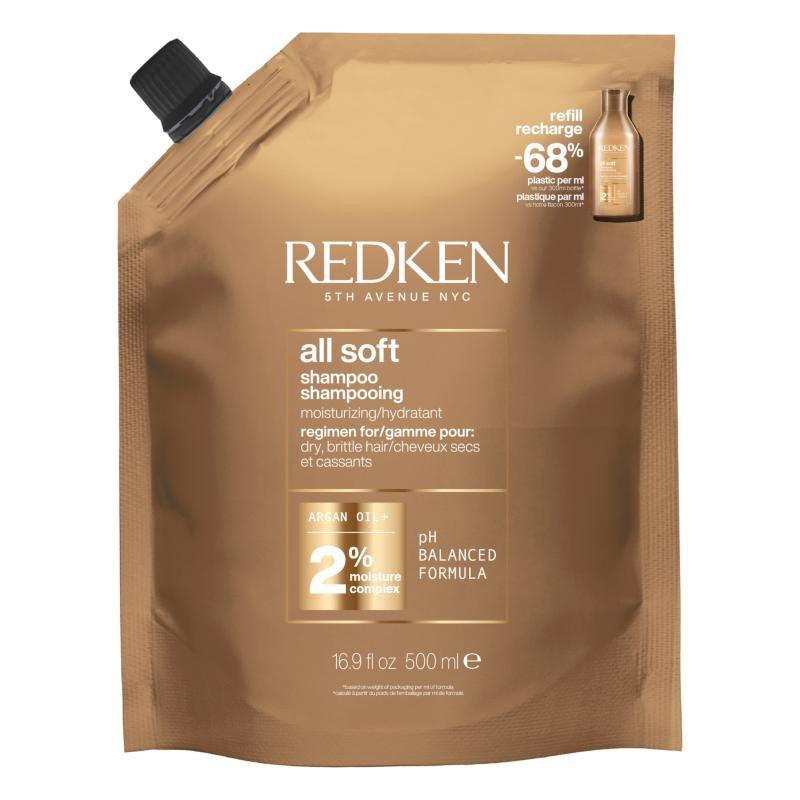 All Soft Shampoing Pochette (RECHARGE) 500ML | REDKEN