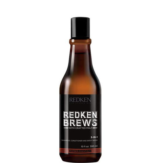 Redken Brews 3-en-1 shampoing, revitalisant et gel douche 300ML