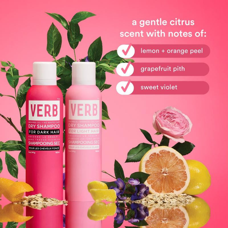 Verb Shampoing sec - Cheveux foncés 355ML !*!