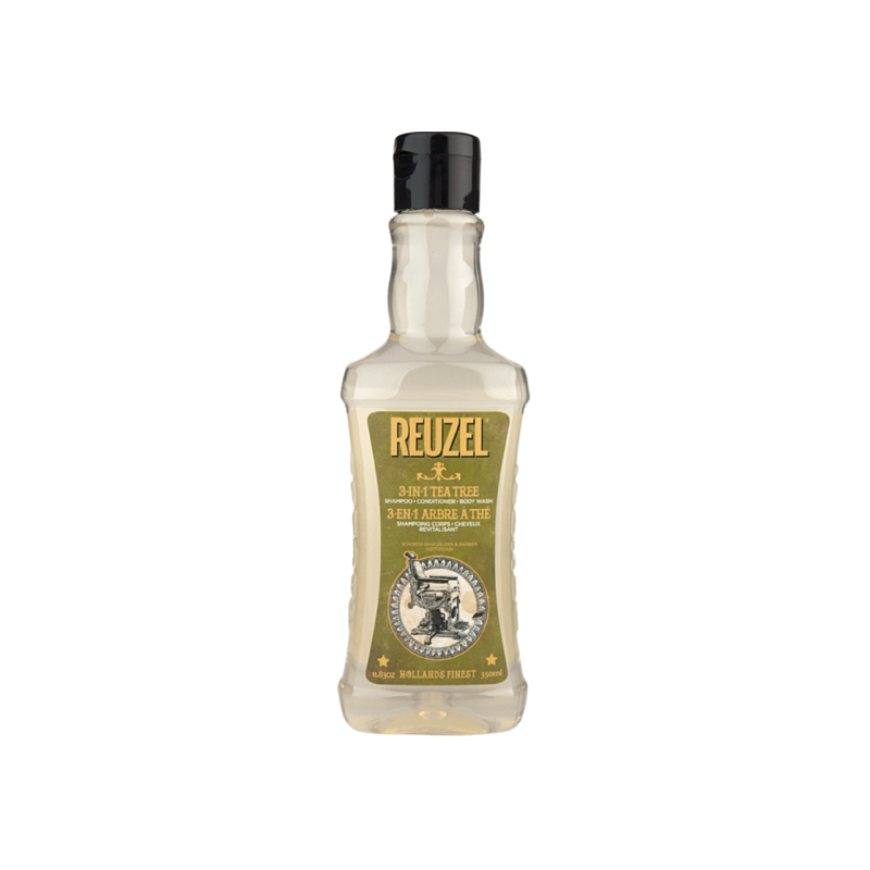 Reuzel 3-en-1 Arbre à thé | Shampooing corps . Cheveux . Revitalisant 350ML
