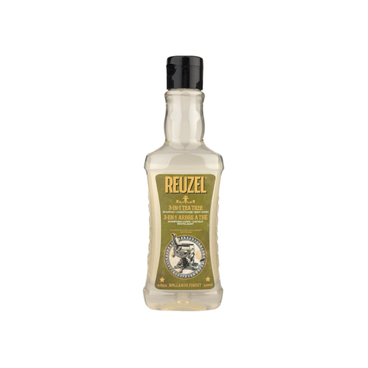 Reuzel 3-en-1 Arbre à thé | Shampooing corps . Cheveux . Revitalisant 350ML