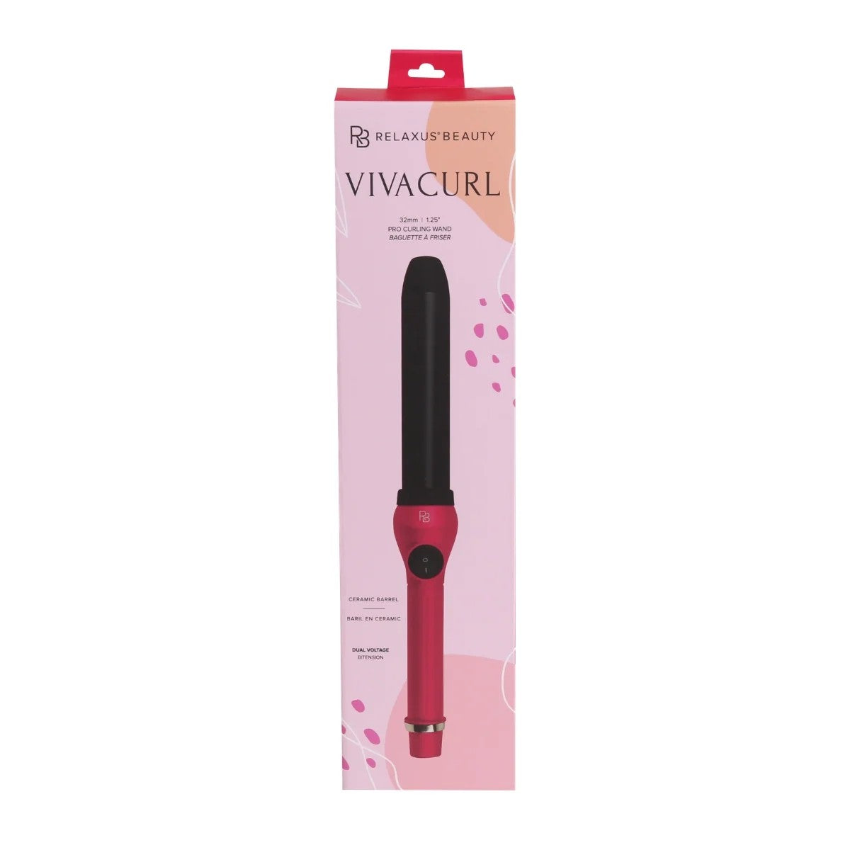 Baguette à friser 1.25'' Rose | RELAXUS BEAUTY