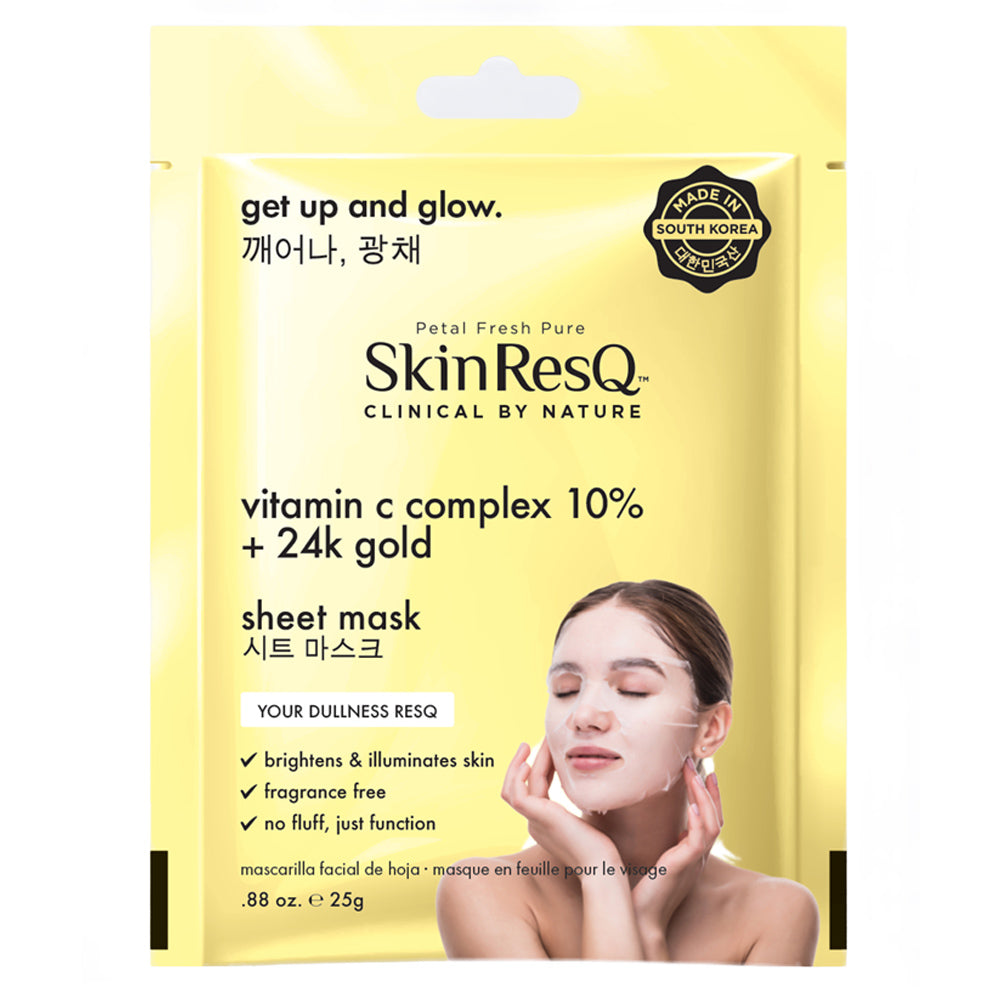 Masque en tissu BCL SPA Skin RESQ™ – Complexe de vitamine C  – Fabriqué en Corée du Sud