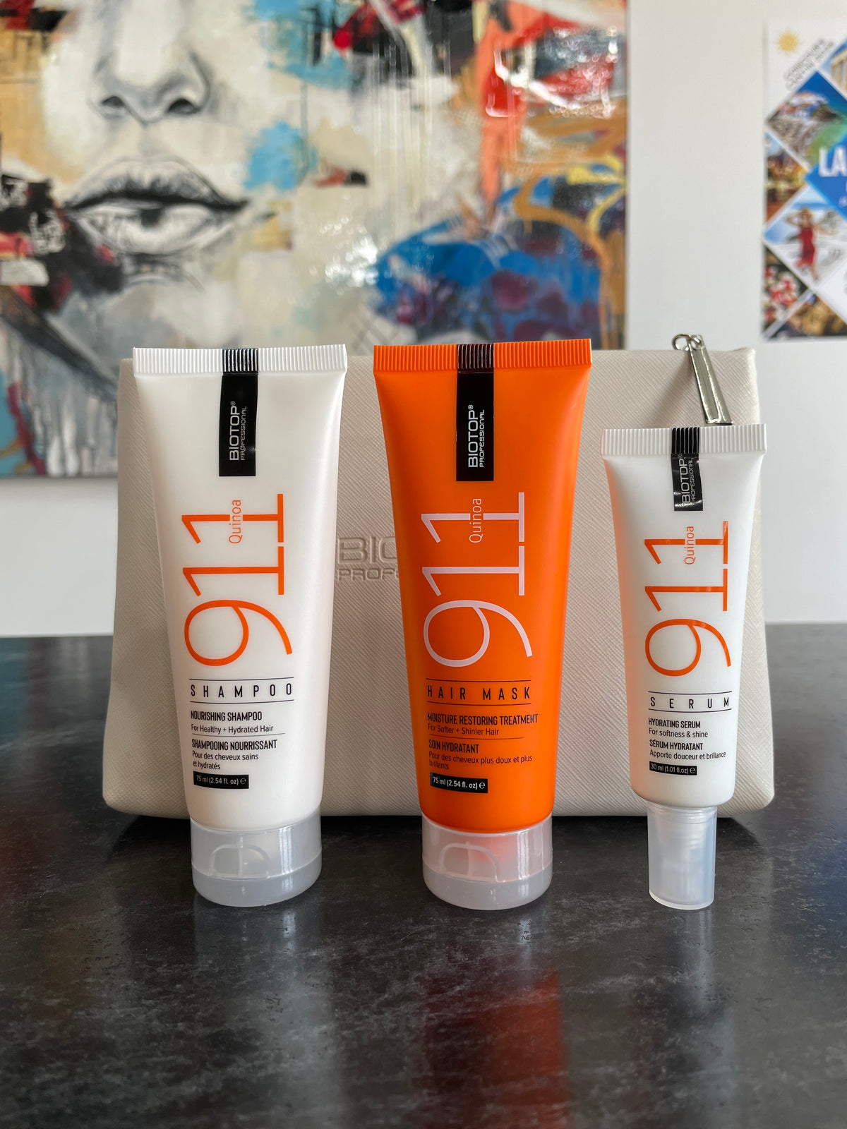 Biotop Ensemble shampoing, masque et sérum 911 quinoa - LIQUIDATION
