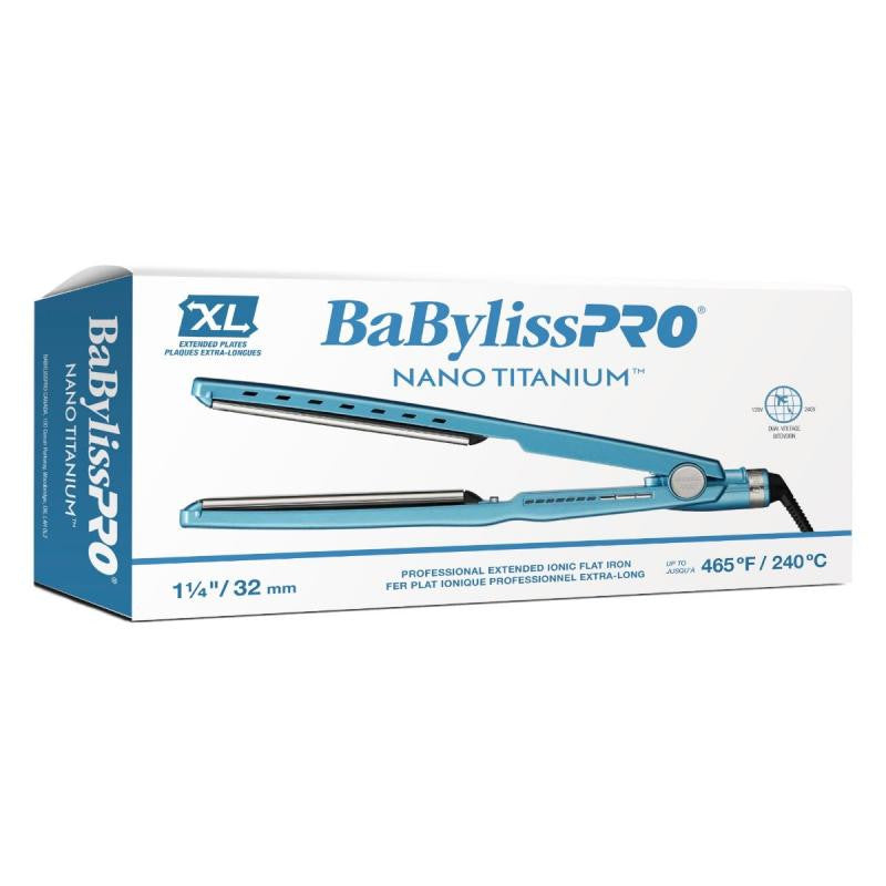 Fer plat Nano titane 1 1/4'' plaques XL | BABYLISS PRO