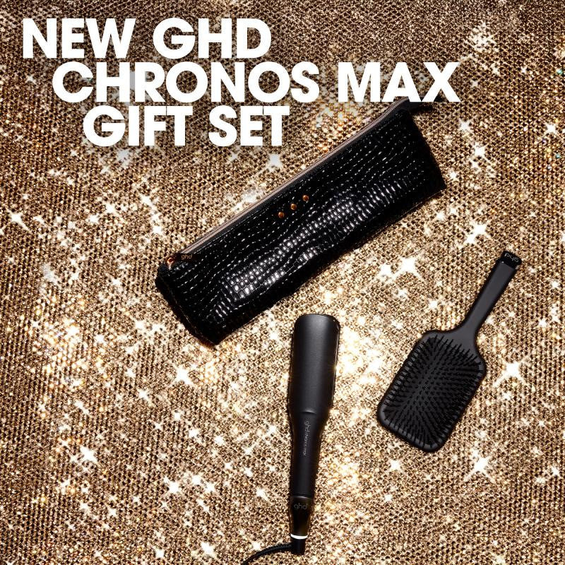 GHD fer plat chronos | Noir | Avec brosse GHD