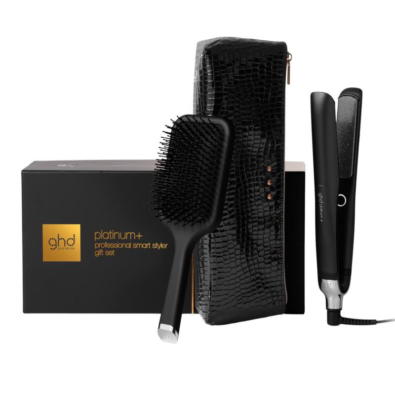 GHD Fer plat Platinum+ | Noir | Brosse GHD incluse