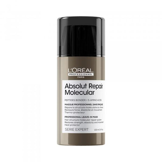 Masque sans rinçage Absolut Repair Molecular 100ML | LOréal professionnel