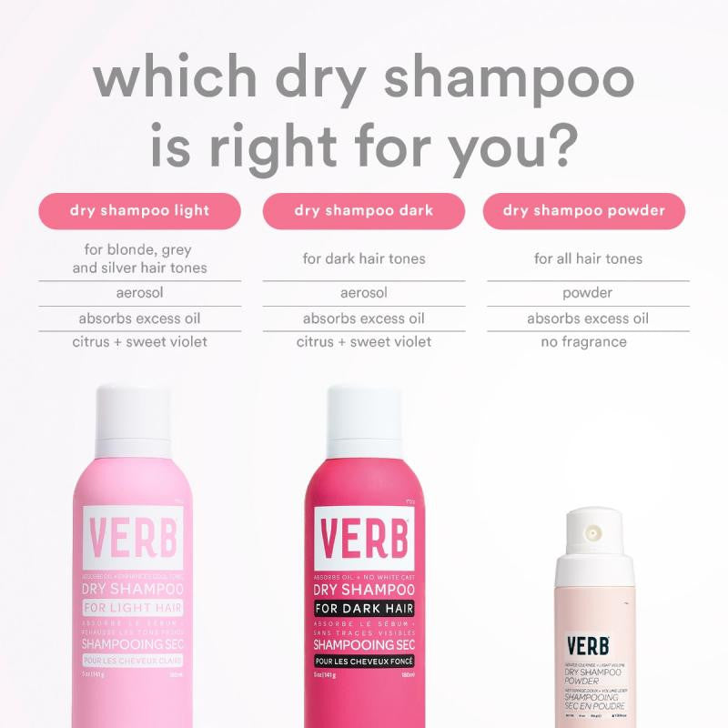 Verb Shampoing sec - Cheveux foncés 355ML !*!